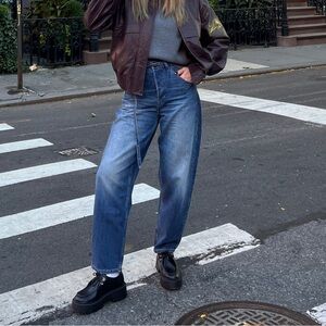 Banana Republic high rise rigid bow jean